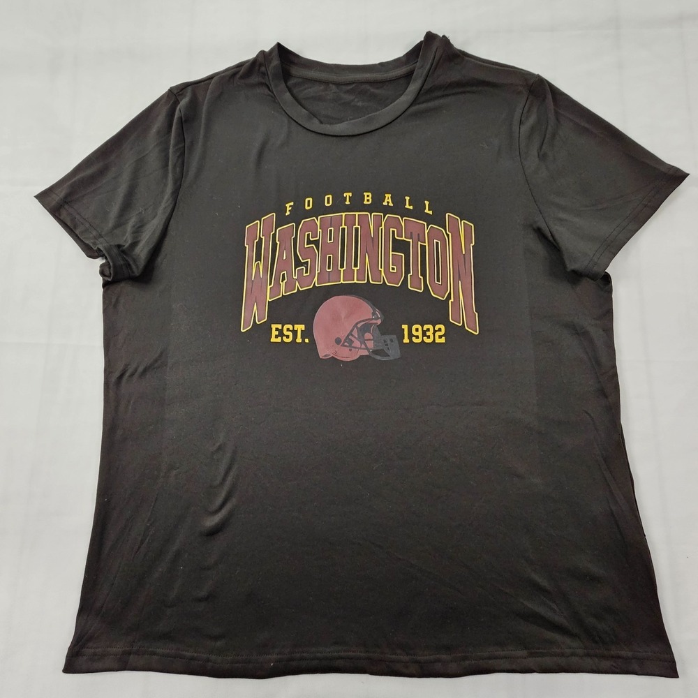 Washington Football Commanders‎ Black Short Sleeve Performance T-Shirt Men's XL